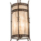 Meyda Lighting Stanza 15" 4-Light Gilded Tobacco Pendant Light With Sable Idalight Shade