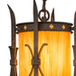 Meyda Lighting Stanza 9" Gilded Tobacco Mini Pendant Light With Ambra Siena Idalight Shade Glass