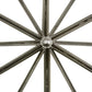 Meyda Lighting Star 11" LED Brushed Nickel Wall Sconce With White Art Shade Glass