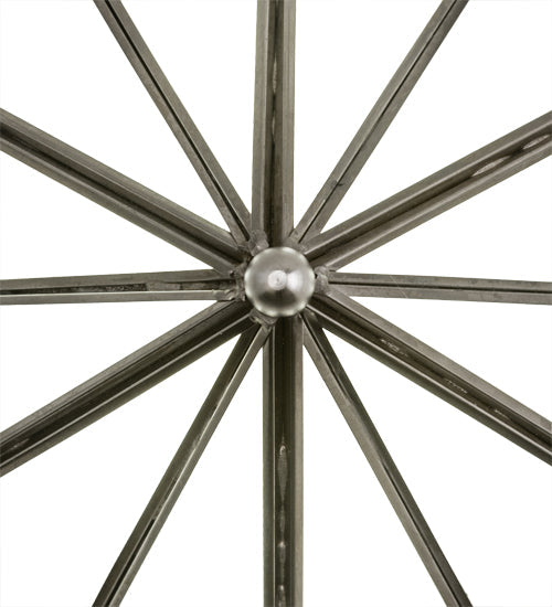 Meyda Lighting Star 11" LED Brushed Nickel Wall Sconce With White Art Shade Glass