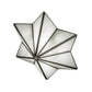 Meyda Lighting Star 11" LED Brushed Nickel Wall Sconce With White Art Shade Glass