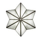 Meyda Lighting Star 11" LED Brushed Nickel Wall Sconce With White Art Shade Glass