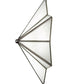 Meyda Lighting Star 11" LED Brushed Nickel Wall Sconce With White Art Shade Glass