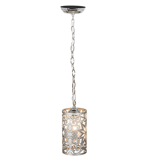 Meyda Lighting Star 5" Satin Stainless Steel Chrome Mini Pendant Light