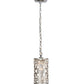 Meyda Lighting Star 5" Satin Stainless Steel Chrome Mini Pendant Light