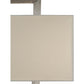 Meyda Lighting State College 39" 4-Light Brushed Nickel Rectangle Table Lamp With Beige Laura Cream Shade Glass