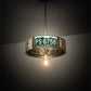 Meyda Lighting StatePlate 22" Raw Steel Pendant Light