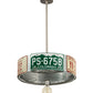 Meyda Lighting StatePlate 22" Raw Steel Pendant Light