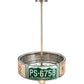 Meyda Lighting StatePlate 22" Raw Steel Pendant Light