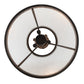 Meyda Lighting Steadman 26" 6-Light Old Wrought Iron Lantern Pendant Light With Clear Seeded Shade Glass