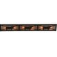 Meyda Lighting Steer 36" 6-Light Timeless Bronze Vanity Light With Silver Mica Shade Glass