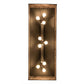 Meyda Lighting Steer 50" 9-Light Wrought Iron Victorian Island Pendant Light With Silver Mica Shade Glass