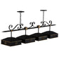 Meyda Lighting Stefano 78" 4-Light Blackwash & Gold Accent Island Pendant Light
