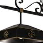 Meyda Lighting Stefano 78" 4-Light Blackwash & Gold Accent Island Pendant Light