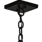 Meyda Lighting Stefano 78" 4-Light Blackwash & Gold Accent Island Pendant Light