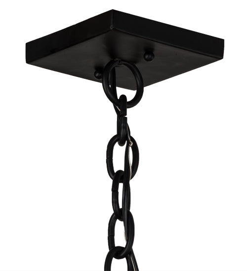 Meyda Lighting Stefano 78" 4-Light Blackwash & Gold Accent Island Pendant Light