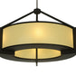Meyda Lighting Stella 36" 6-Light Oil Rubbed Bronze Pendant Light With Provostone Idalight Shade Glass