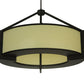 Meyda Lighting Stella 36" 6-Light Oil Rubbed Bronze Pendant Light With Provostone Idalight Shade Glass