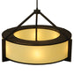 Meyda Lighting Stella 36" 6-Light Oil Rubbed Bronze Pendant Light With Provostone Idalight Shade Glass