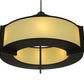 Meyda Lighting Stella 36" 6-Light Oil Rubbed Bronze Pendant Light With Provostone Idalight Shade Glass