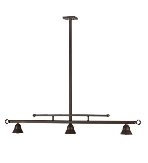 Meyda Lighting Steppe 59" 3-Light Cafe Noir Pendant Light Hardware