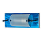 Meyda Lighting Stepping Stone 16" Transparent Blue Vanity Light With Blue & White Shade Glass