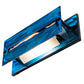 Meyda Lighting Stepping Stone 16" Transparent Blue Vanity Light With Blue & White Shade Glass