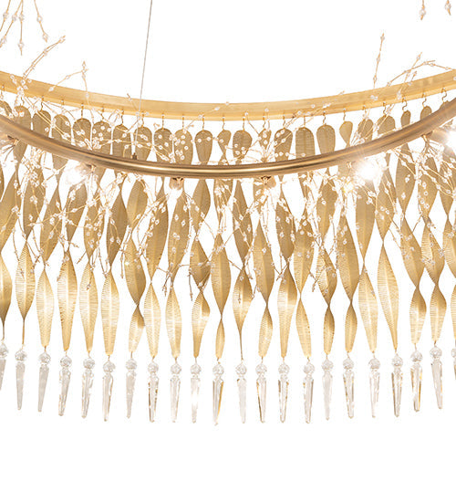 Meyda Lighting Sterling Ridge 82" 18-Light Brushed Brass Chandelier