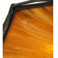 Meyda Lighting Sticks 36" 4-Light Antique Copper Island Pendant Light With Honey Amber Shade Glass