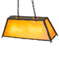 Meyda Lighting Sticks 36" 4-Light Timeless Bronze Island Pendant Light With Honey Art Shade Glass