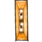 Meyda Lighting Sticks 36" 4-Light Timeless Bronze Island Pendant Light With Honey Art Shade Glass