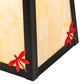 Meyda Lighting Stillwater 12" Craftsman Brown Double Bar Mission Pendant Light With Beige Art Shade Glass