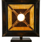 Meyda Lighting Stillwater 12" Craftsman Brown Song Bird Solid Mount Wall Sconce With Beige Art Shade Glass
