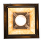Meyda Lighting Stillwater 12" Craftsman Brown Winter Pine Pendant Light With Beige Shade Glass