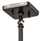 Meyda Lighting Stillwater 12" Craftsman Brown Winter Pine Pendant Light With Beige Shade Glass