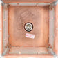 Meyda Lighting Stillwater 14" Natural Copper Prime Post Mount Light With Clear Seeded Shade Glass
