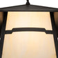 Meyda Lighting Stillwater 14"Sq Craftsman Brown Mountain View Pendant Light With Beige Opal Shade Glass