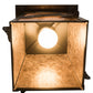 Meyda Lighting Stillwater 15" Timeless Bronze Leaping Trout Hanging Wall Sconce With Silver Mica Shade Glass