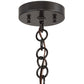 Meyda Lighting Stillwater 16" Craftsman Brown Song Bird Pendant Light With Beige Iridescent Shade Glass