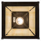 Meyda Lighting Stillwater 17" Craftsman Brown Hill Top Pendant Light With Beige Art Shade Glass