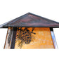 Meyda Lighting Stillwater 20" 2-Light Vintage Copper Winter Pine Pier Mount Light With Beige Art Shade Glass
