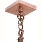 Meyda Lighting Stillwater 22" Natural Copper Dragonfly Pendant Light With Beige Art Shade Glass