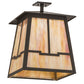 Meyda Lighting Stillwater 26" 4-Light Timeless Bronze Valley View Semi-flush Mount Light With Beige Iridescent Shade Glass