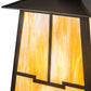 Meyda Lighting Stillwater 26" 4-Light Timeless Bronze Valley View Semi-flush Mount Light With Beige Iridescent Shade Glass