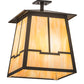 Meyda Lighting Stillwater 26" 4-Light Timeless Bronze Valley View Semi-flush Mount Light With Beige Iridescent Shade Glass