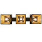 Meyda Lighting Stillwater 48" 3-Light Timeless Bronze Mountain Pine Island Pendant Light With Beige Art Shade Glass