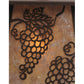 Meyda Lighting Stillwater 7" Cafe Noir Grapes Hanging Wall Sconce With Silver Mica Shade Glass