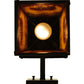 Meyda Lighting Stillwater 7" Craftsman Brown Grizzly Bear Wall Sconce With Honey Amber Shade Glass