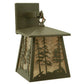 Meyda Lighting Stillwater 7" Timeless Bronze Tall Pines Hanging Wall Sconce