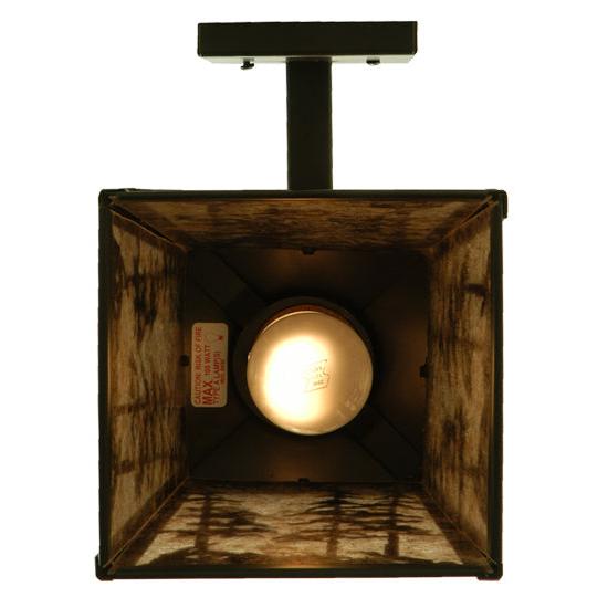 Meyda Lighting Stillwater 7" Timeless Bronze Tall Pines Hanging Wall Sconce